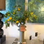 Vaas Flora Incl. zijde bloemen outlet031