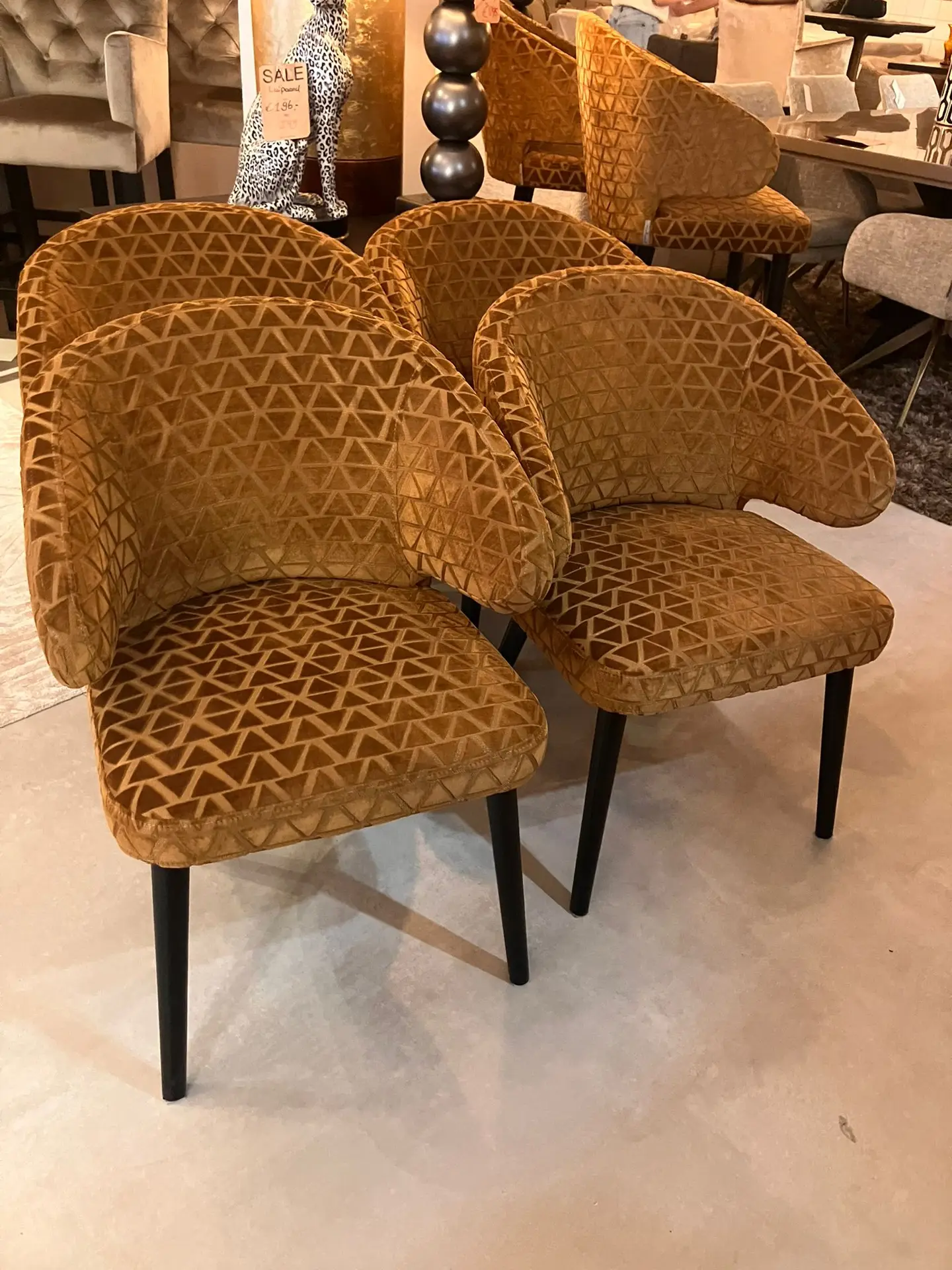 4 Eetkamerstoelen Indigo Richmond outlet086