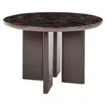 - Eettafel Almundi chocolat brown 120Ø