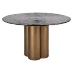 - Eettafel Glastonburry gold antique 135Ø