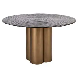 - Eettafel Glastonburry gold antique 135Ø