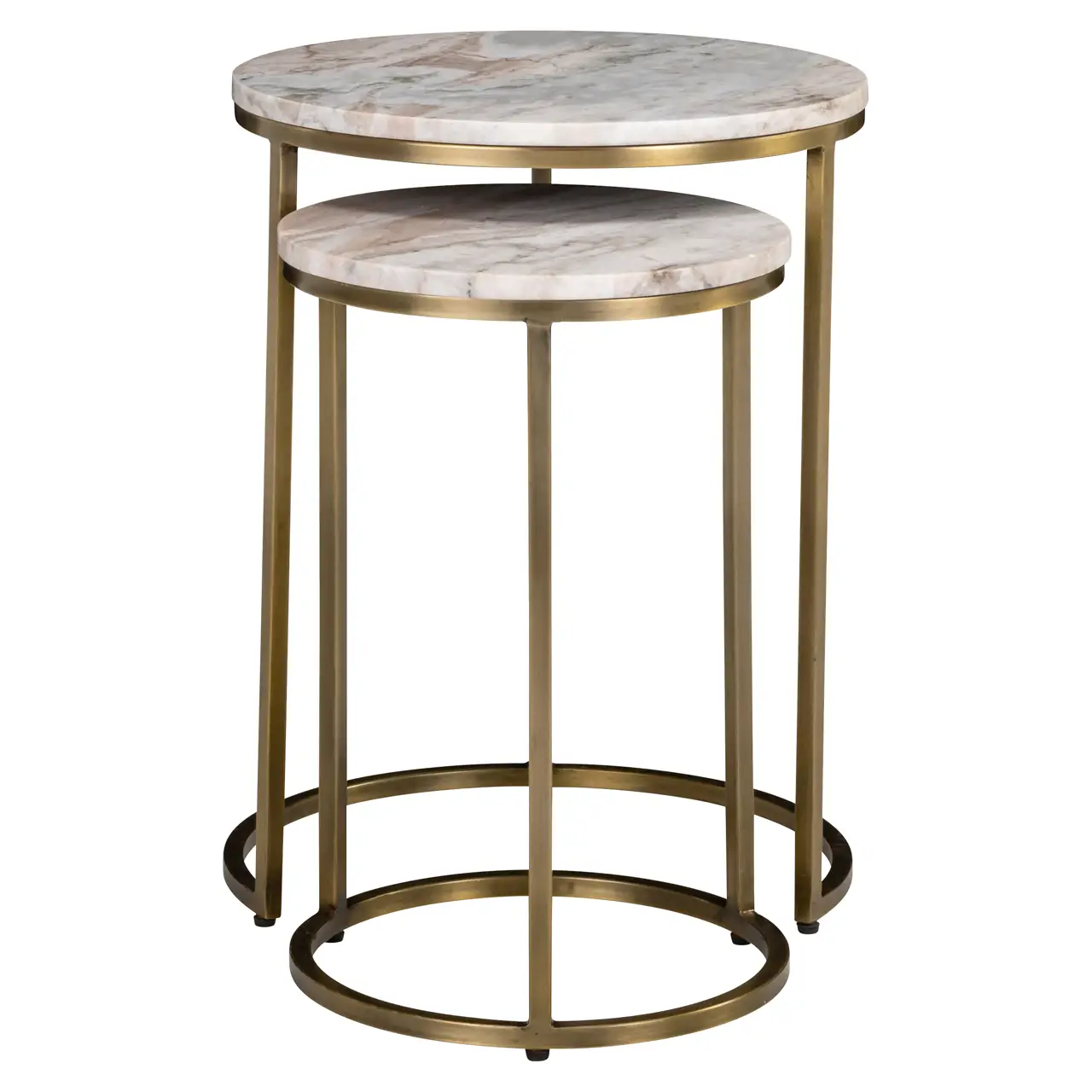 - Bijzettafel Bottega Blush beige (Set of 2)