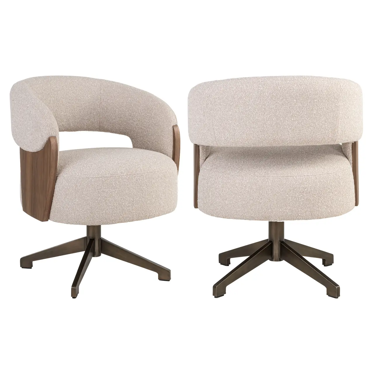 - Eetkamerstoel Pollux lodge desert walnut