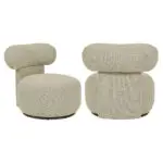 - Lounge stoel Kaya cayenne brown swivel