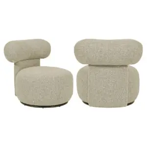 - Lounge stoel Kaya cayenne brown swivel