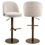 - Barstoel Vesper mocca fancy