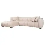 - Bank Novaro cream tweed lounge left fire retardant