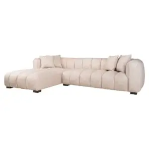 - Bank Novaro cream tweed lounge left fire retardant