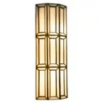 - Wandlamp Opal brass antique