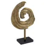 - Decoratief object Swirl brass antique