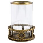 - Windlicht Mile brass antique