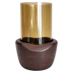 - Windlicht Sloane walnut large