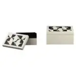 - Opbergdoos Flake white (Set of 2)