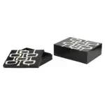 - Opbergdoos Lux black/white (Set of 2)