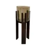 - Windlicht Reese walnut large