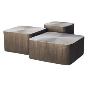 - Salontafel Cubes Brunzae (Set of 3)