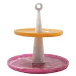 - Taartplateau Posy pink/orange