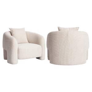 - Lounge stoel Tuscany beige blockweave