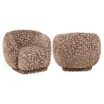 - Lounge stoel Negreslo brown labyrinth