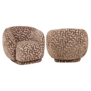 - Lounge stoel Negreslo brown labyrinth
