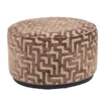 - Poef & Voetenbank Adele brown chunky