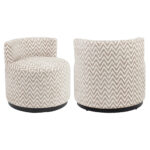 - Lounge stoel Franny sand chevron