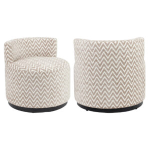 - Lounge stoel Franny sand chevron