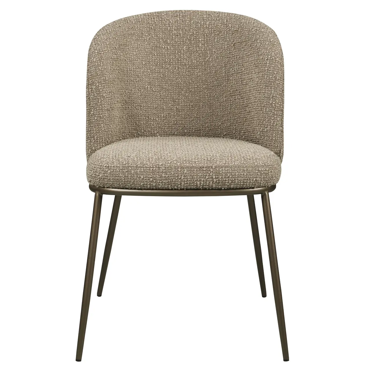 - Eetkamerstoel Elvi mocca chunky fire retardant (Set of 2)
