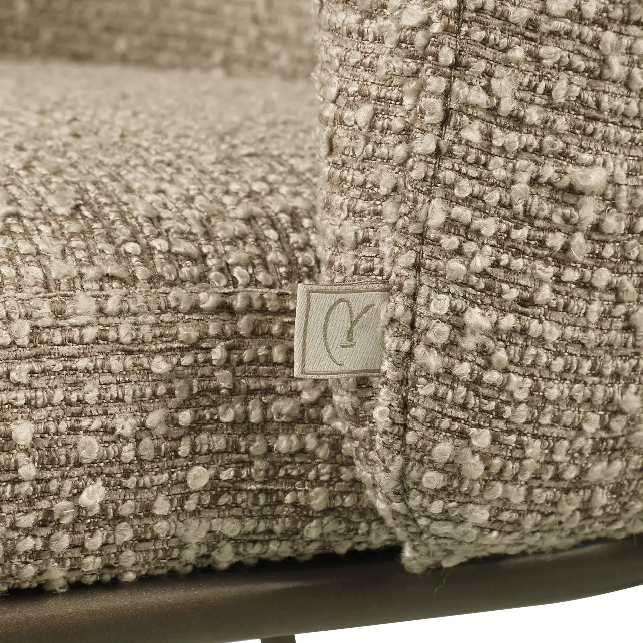 - Eetkamerstoel Elvi mocca chunky fire retardant (Set of 2)