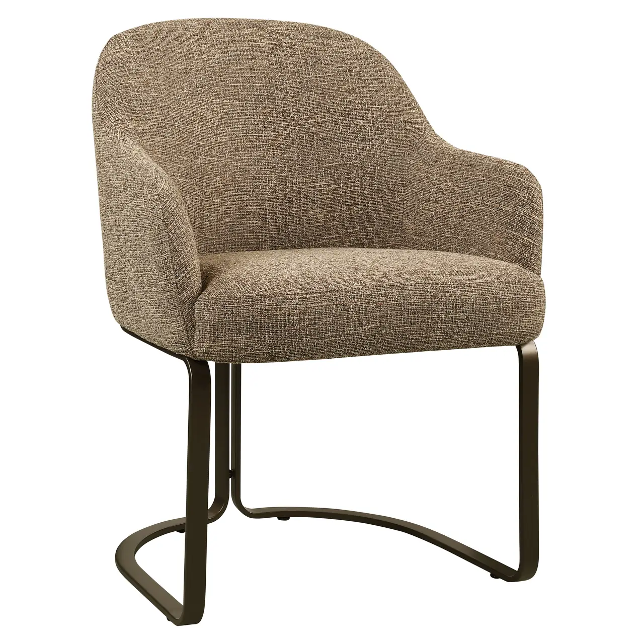 - Eetkamerstoel Hadley brown tweed fire retardant