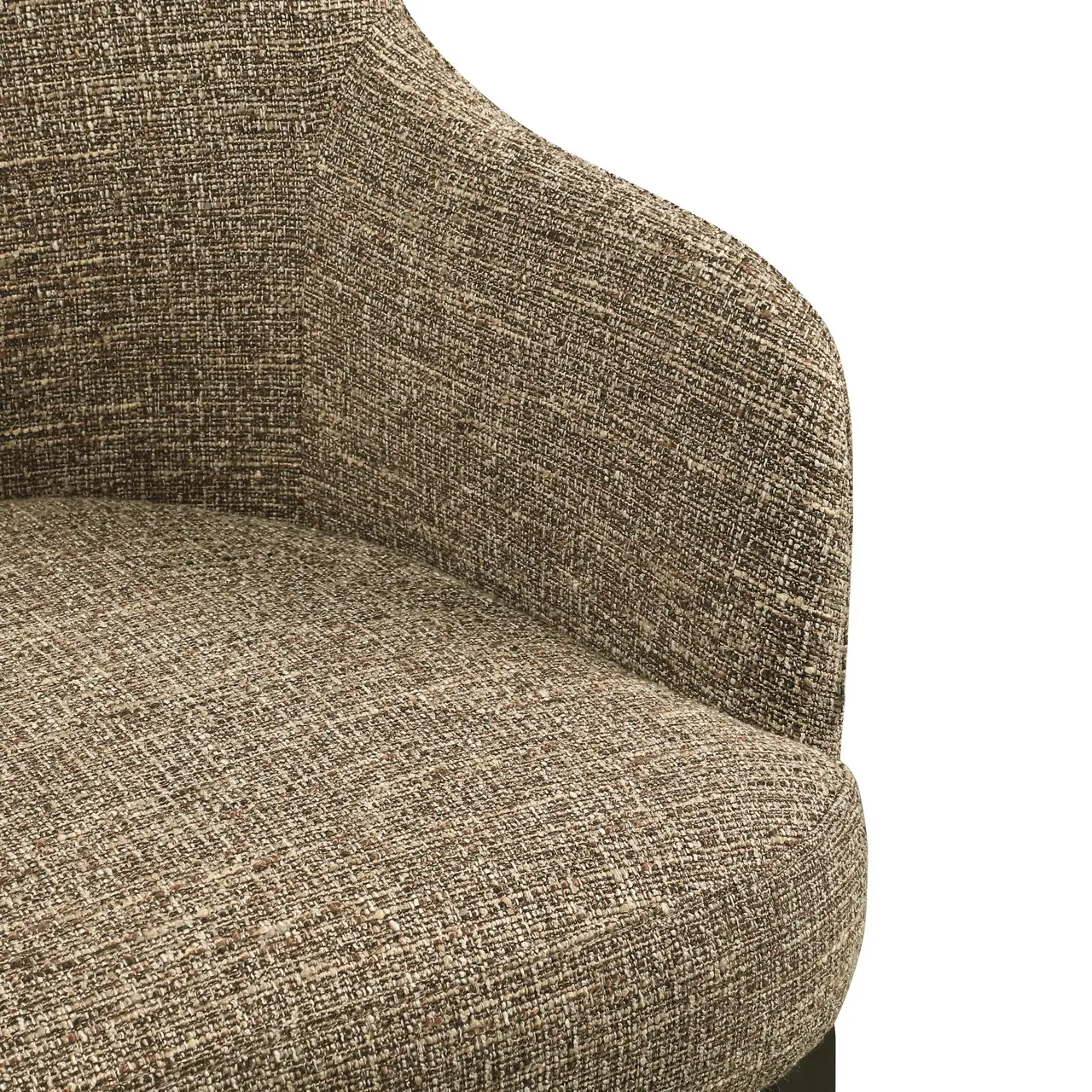 - Eetkamerstoel Hadley brown tweed fire retardant