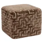 - Poef & Voetenbank Ciela brown labyrinth