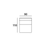 - Bank Bolica cayenne ecru 1-seater without arms