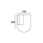 - Bank Bolica cayenne ecru ottoman left