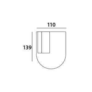 - Bank Bolica cayenne ecru ottoman left