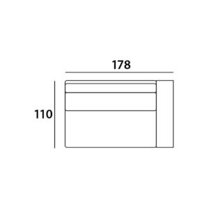 - Bank Bolica customized 2-seater arm right