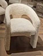 Eetkamer Stoel Senna in 3D stof Verbouwings Uitverkoop