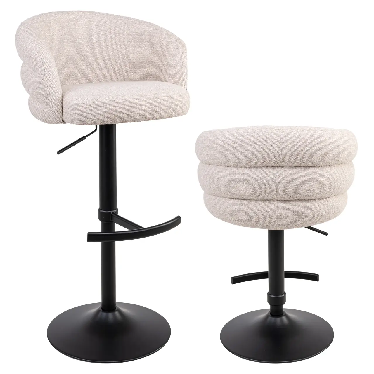 - Barstoel Nikki biscotti swivel fire retardant
