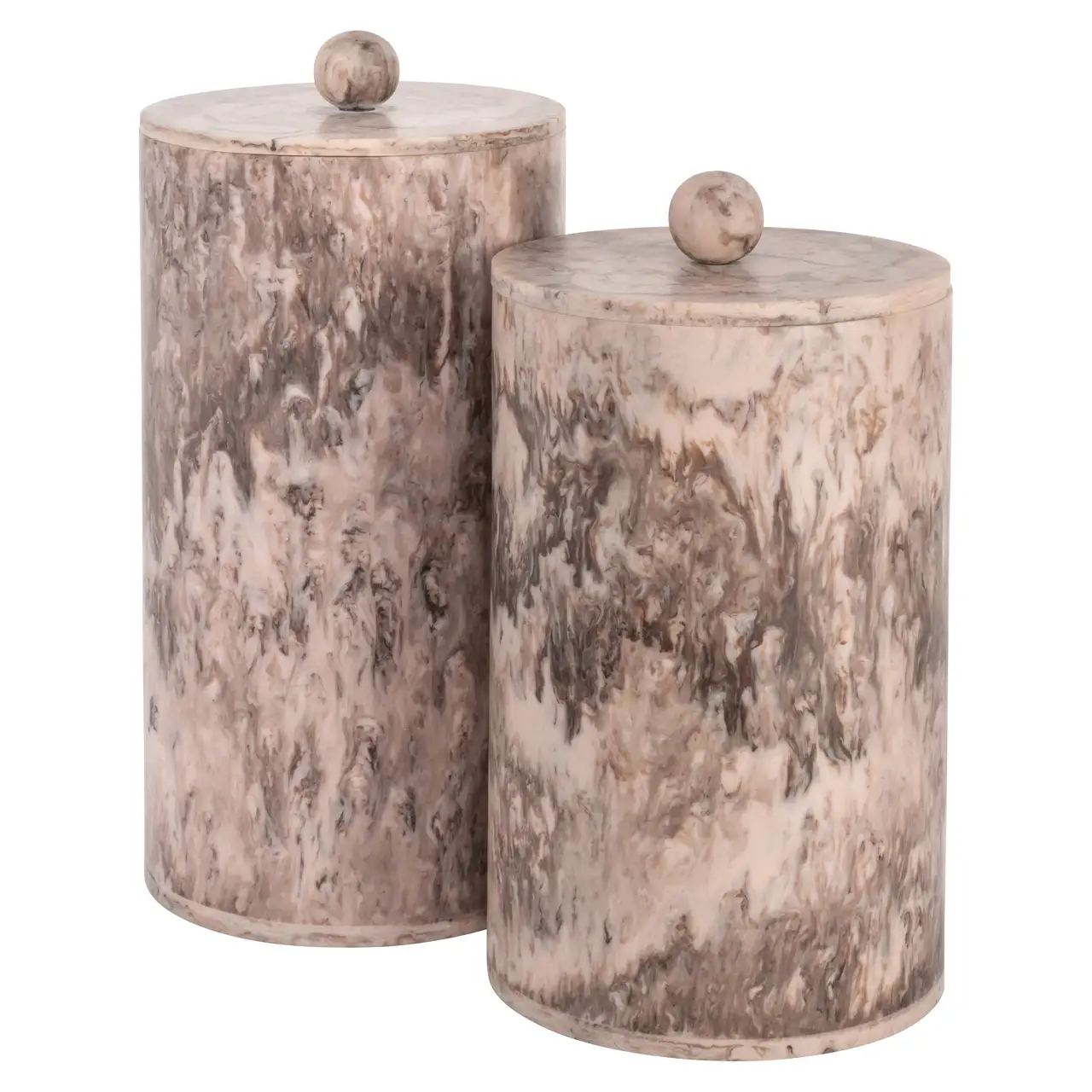 - Opbergdoos Rosaline chocolat brown storage jar small