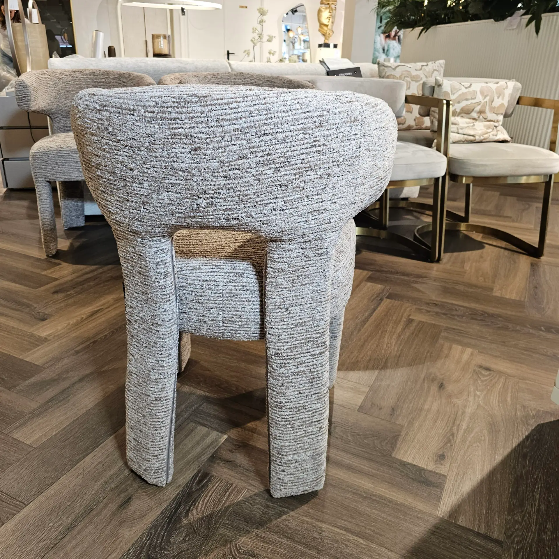 Eetkamerstoel Nerio Mocca Linar 4 stuks vu2537 - Afbeelding 3