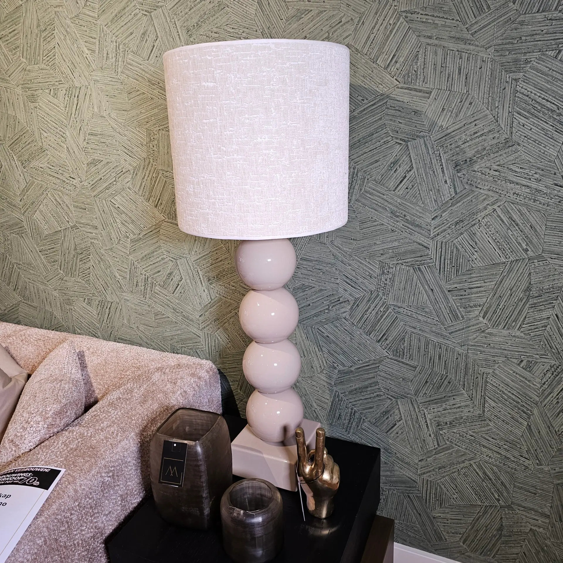 Lamp met Kap Cappuchino vu2552