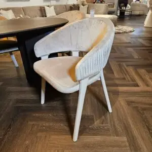 Eetkamerstoelen Beige 6 stuks vu2564