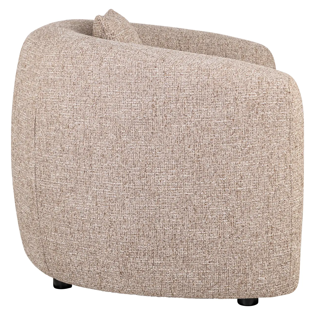 - Lounge stoel Luxandra sand tweed fire retardant