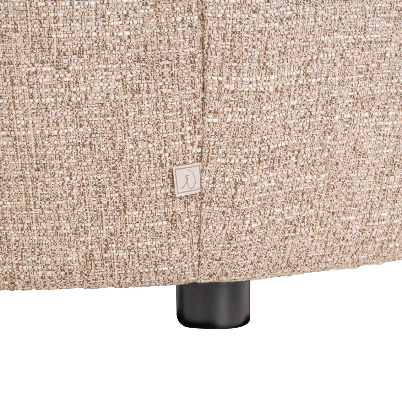 - Lounge stoel Luxandra sand tweed fire retardant
