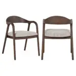 - Eetkamerstoel Mihara mocca fancy fire retardant