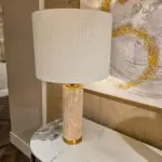 Table Light Marbellea Travertine Driehoek Meubelen Mijdrecht