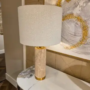 Table Light Marbellea Travertine Driehoek Meubelen Mijdrecht
