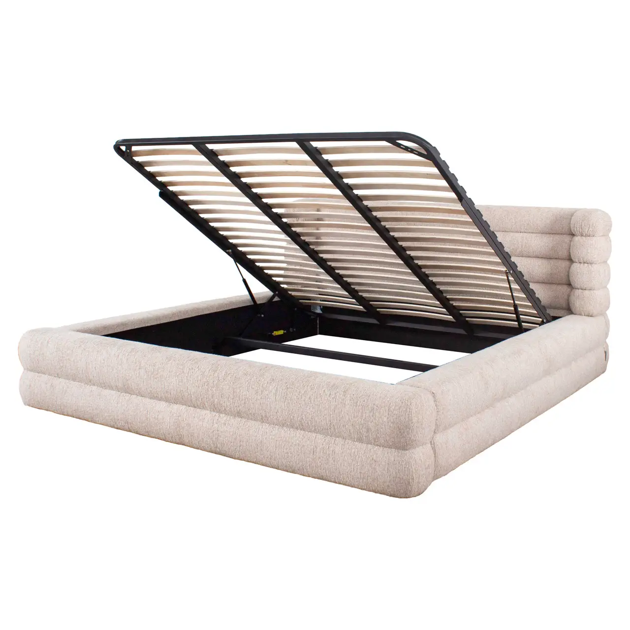 - Bed Obidis natural linear 180x210 (mattress size (excl.)) with storage