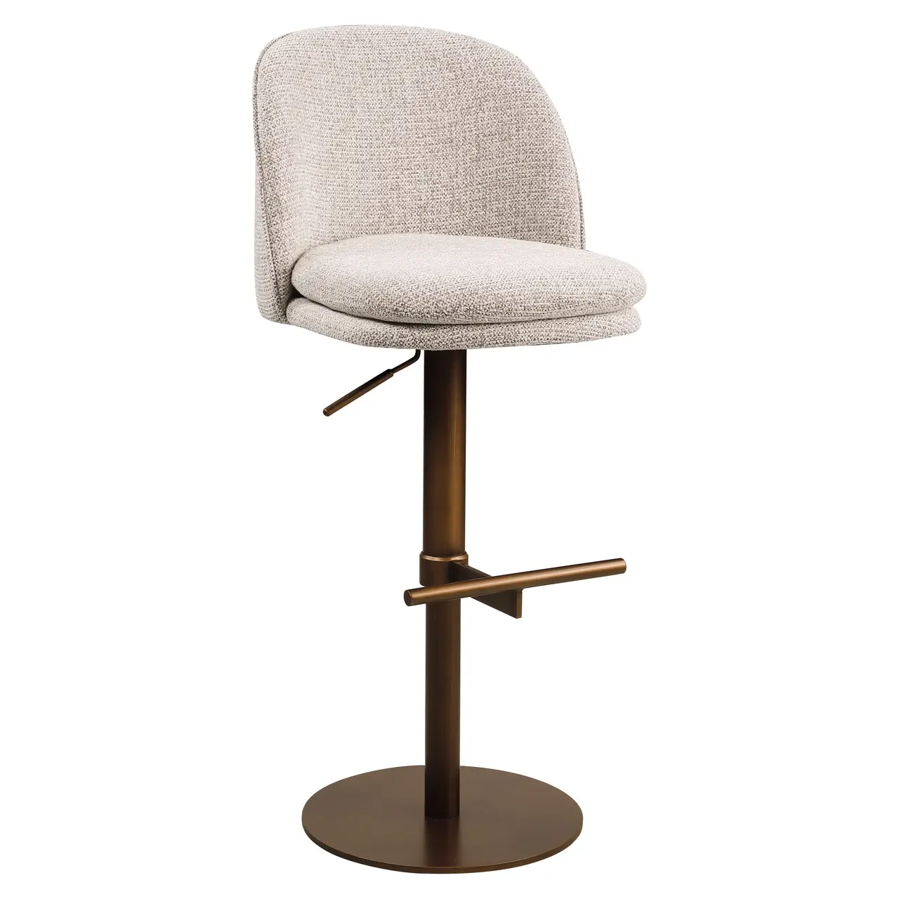 - Barstoel Vesper mocca fancy swivel