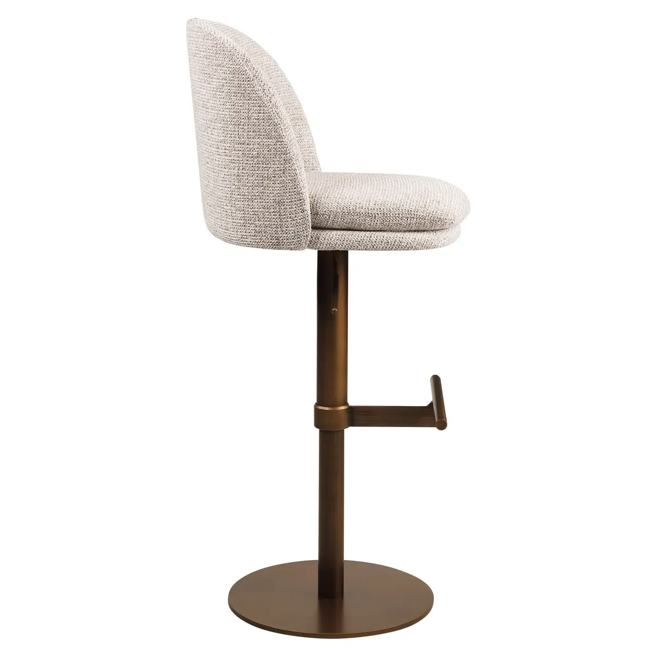 - Barstoel Vesper mocca fancy swivel